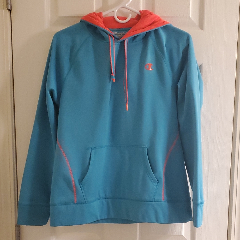 Champion Teal and Coral Hoodie